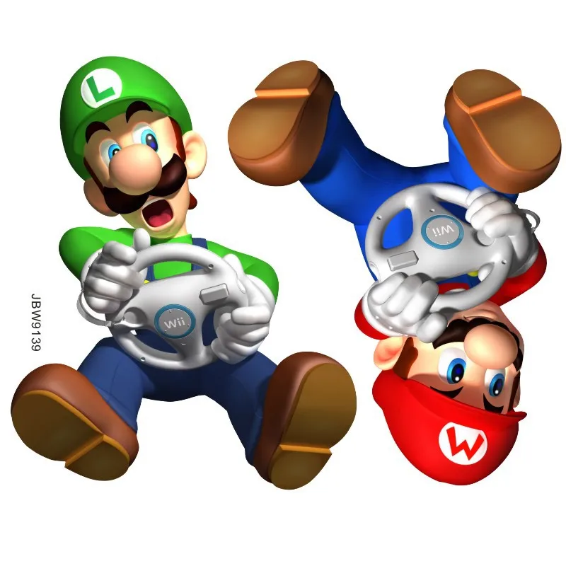 

Super Mario&Luigi Wall Stickers for Kids Room Decoration Cartoon Anime Wall Decal Home Decor Baby Nursery Wall Decoration