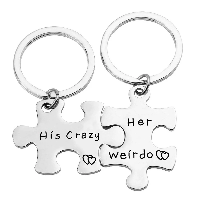 

2Pcs Valentine Family Key Chain Couple Valentine Gifts Boyfriend Girlfriend 1XCA