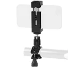 Крепление для штатива, держатель телефона, велосипедный мотоциклетный зажим, адаптер, крепление холодного башмака, селфи-палка, 14 дюйма, зажим с отверстием для Huawei P20 Pro, для Redmi