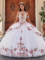 2021 white evening for special occasions debutante quitte ball gown sweet 16 dresses festa de 15 anos