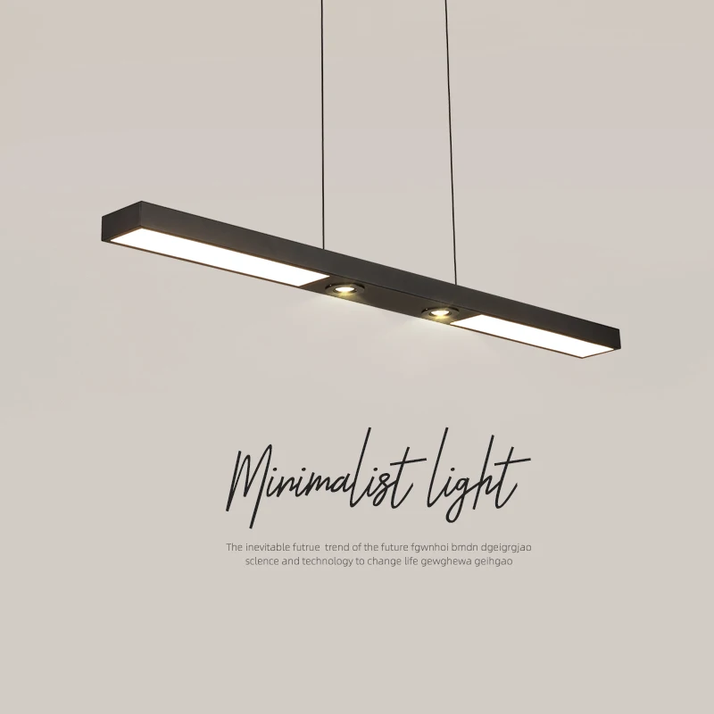 

Modern Minimalist LED Hanging Lamp Restaurant Study Personality Creative Long Suspension Luminaire Designer Pendant Luminaire
