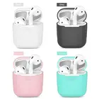 Мягкие силиконовые чехлы для Apple Airpods 12, защитный чехол для беспроводных Bluetooth наушников Apple Air Pods, сумки для зарядки