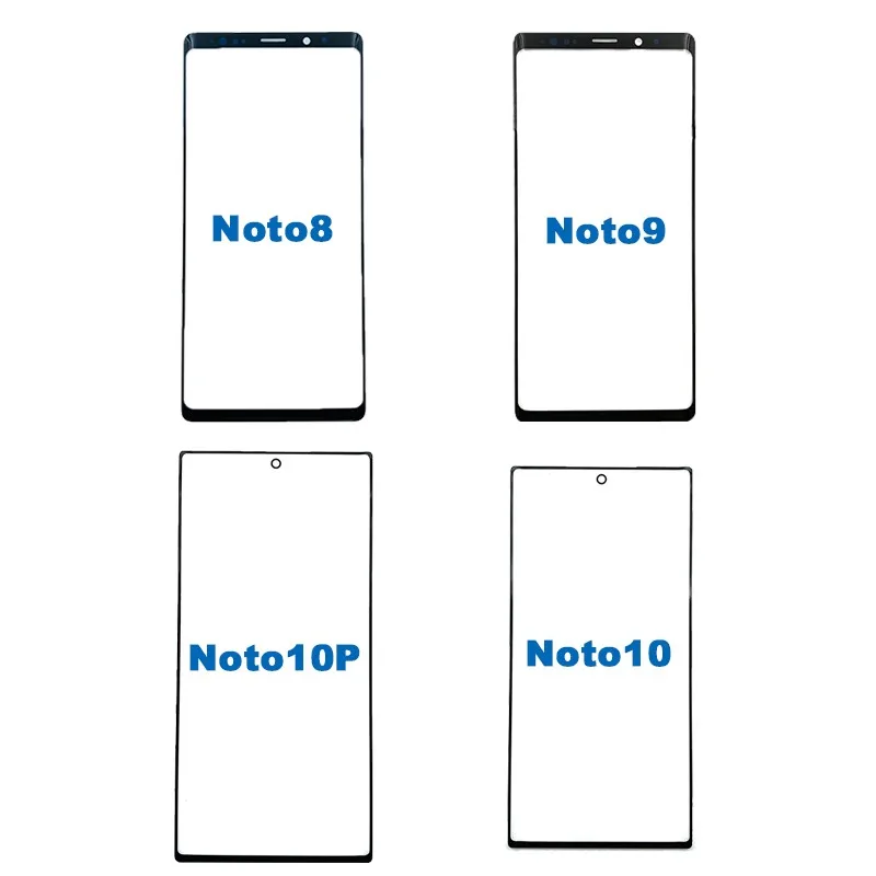 

30PCS For Samsung Galaxy Note 8 9 10+ Plus Outer Glass Lens Screen Touch Panel LCD Display over Repair Replace Parts Front Cover