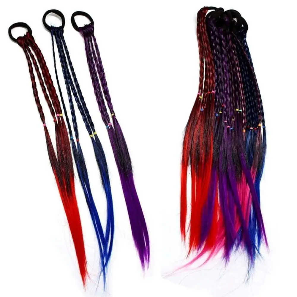 Крутая простая детская эластичная резинка для волос аксессуары Детский парик