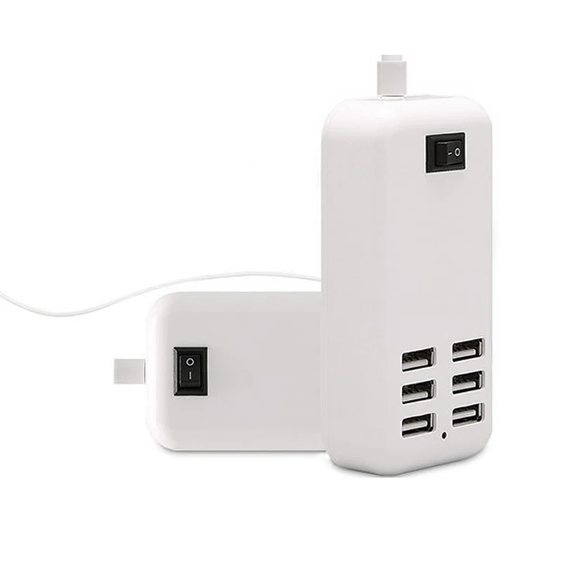 Европейский Союз (ЕС) Powstro, 6 usb портов, зарядное устройство для телефона, концентратор, 25 Вт, 5A, настольный, EU/US, штепсельная розетка, зарядка, удлинитель, адаптер питания для iPhone - Тип штекера: Европейский Союз (ЕС)