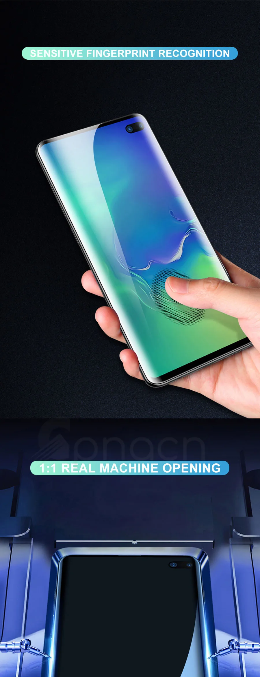 100D полное изогнутое покрытие из закаленного стекла для samsung Galaxy S10 S9 S8 Plus S10e S7 Edge Note 8 9 10 Pro Защитная пленка для экрана