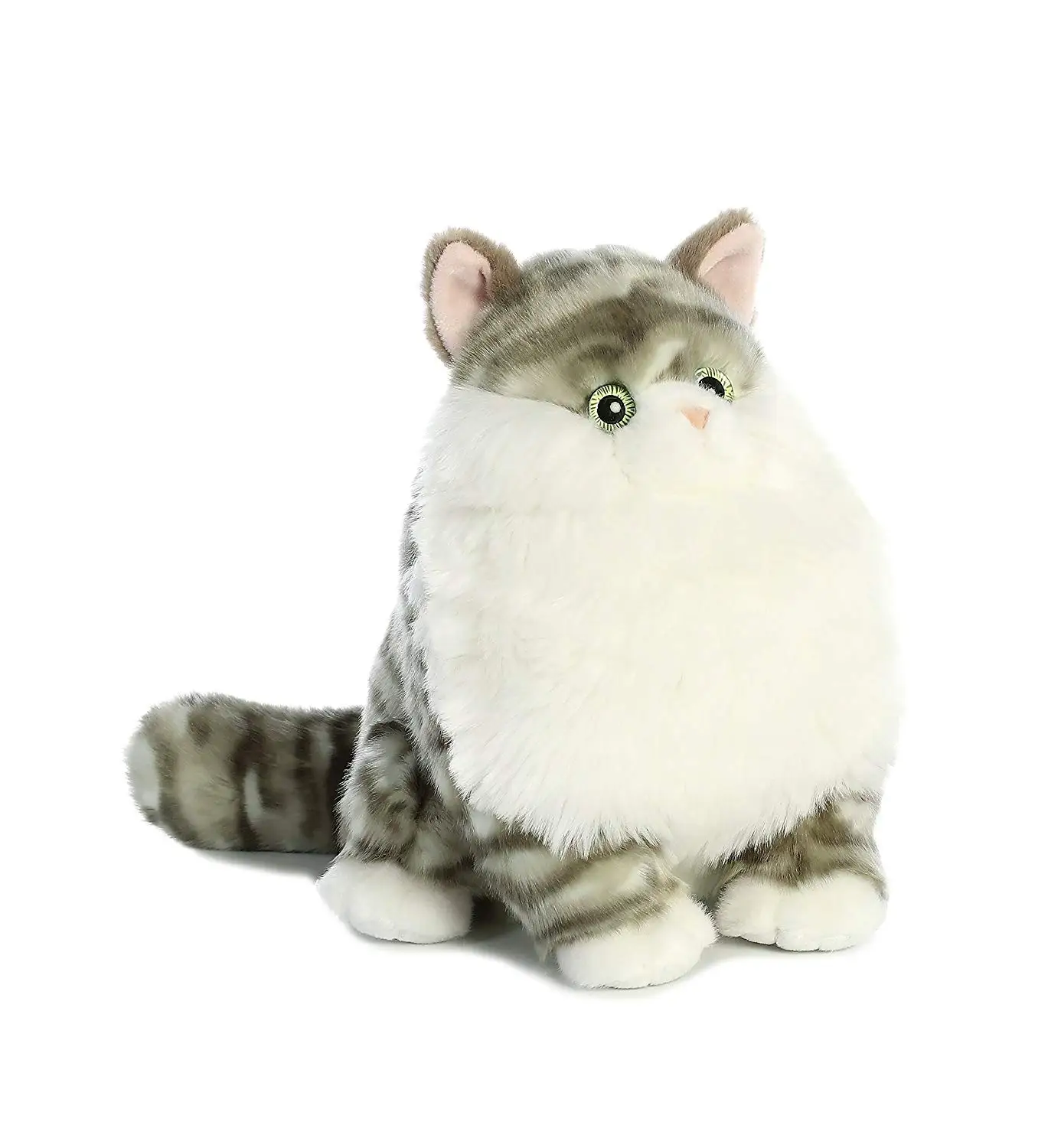 Плюшевая кукла Aurora World Fat Cat 30 см с большими блестящими глазами мягкая игрушка