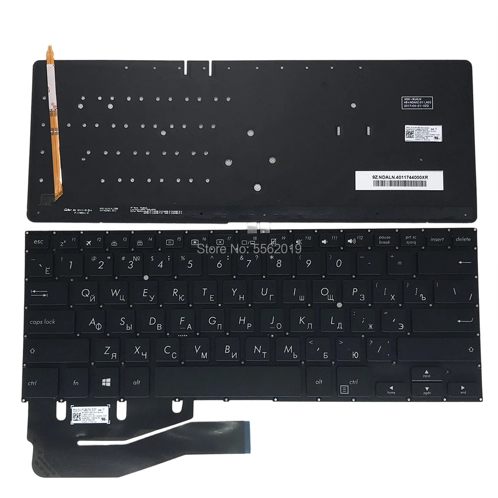 

OVY RU Backlight keyboard for ASUS vivobook flip TP410 TP410UA DS52T TP410UF Russian black laptop keyboards 0KNB0 F621RU00 new