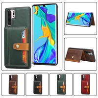 fashion wallet leather phone case for huawei p30 pro p30 lite p smart 2021 luxury card bag bracket shockproof purse cover cases