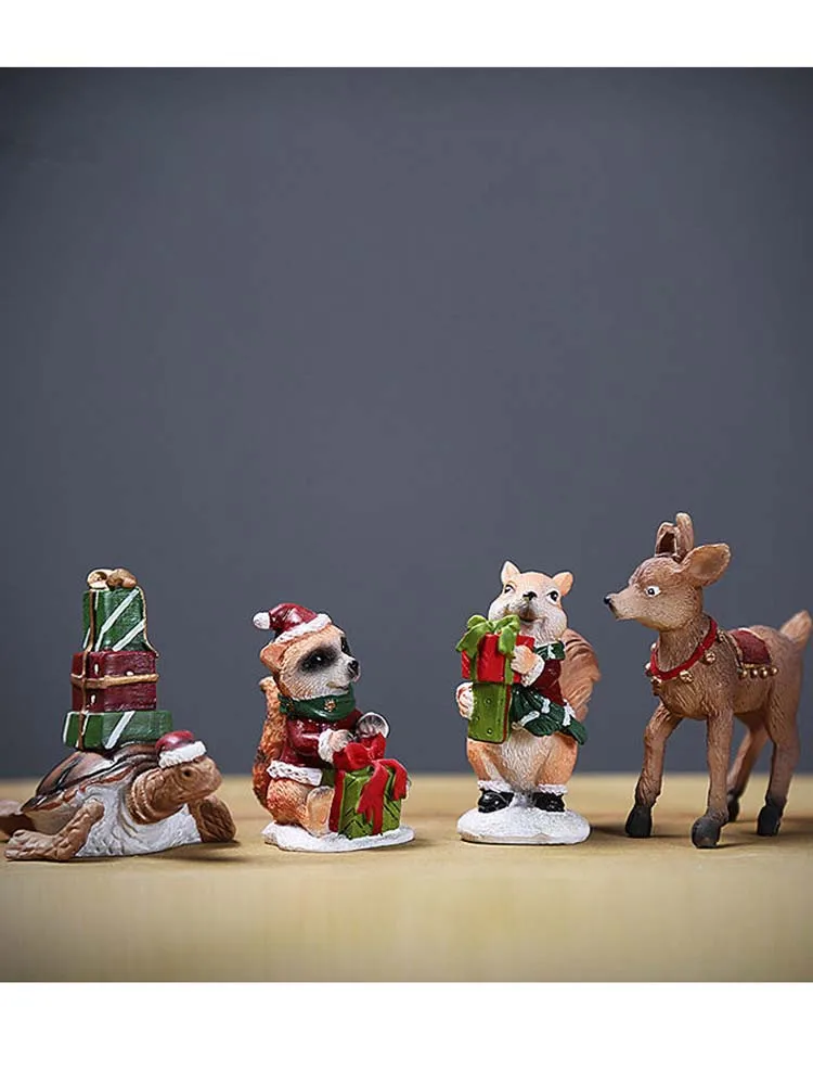 

Creative Christmas Resin Crafts Christmas Series Micro Landscape Decorations Home Christmas Decorations Figurine Miniatures