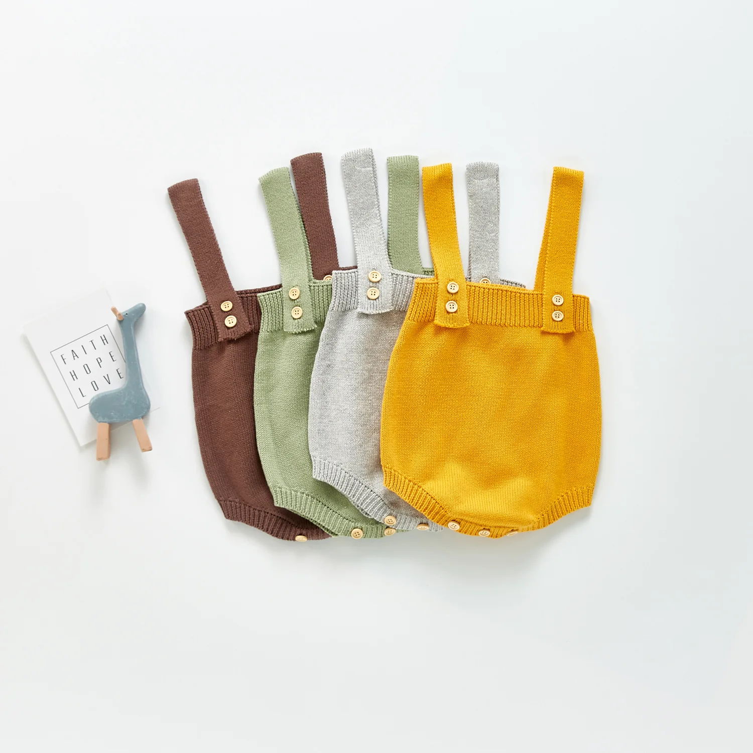 

7834 Одежда для новорожденных, комбинезон на подтяжках, осень 2021, новый однотонный Вязаный комбинезон на подтяжках для мальчиков, одежда из 1 п...