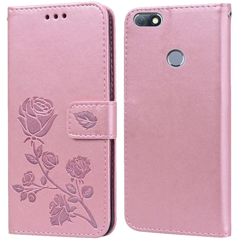 Роскошный кожаный чехол книжка с откидной крышкой для Infinix Note 5 X604 кошелек розами