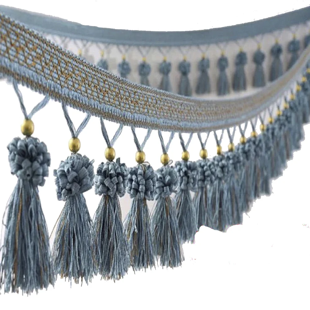 С бахромой и подвешенная шаровая отделка Ремесло вязального ленточная ткани для