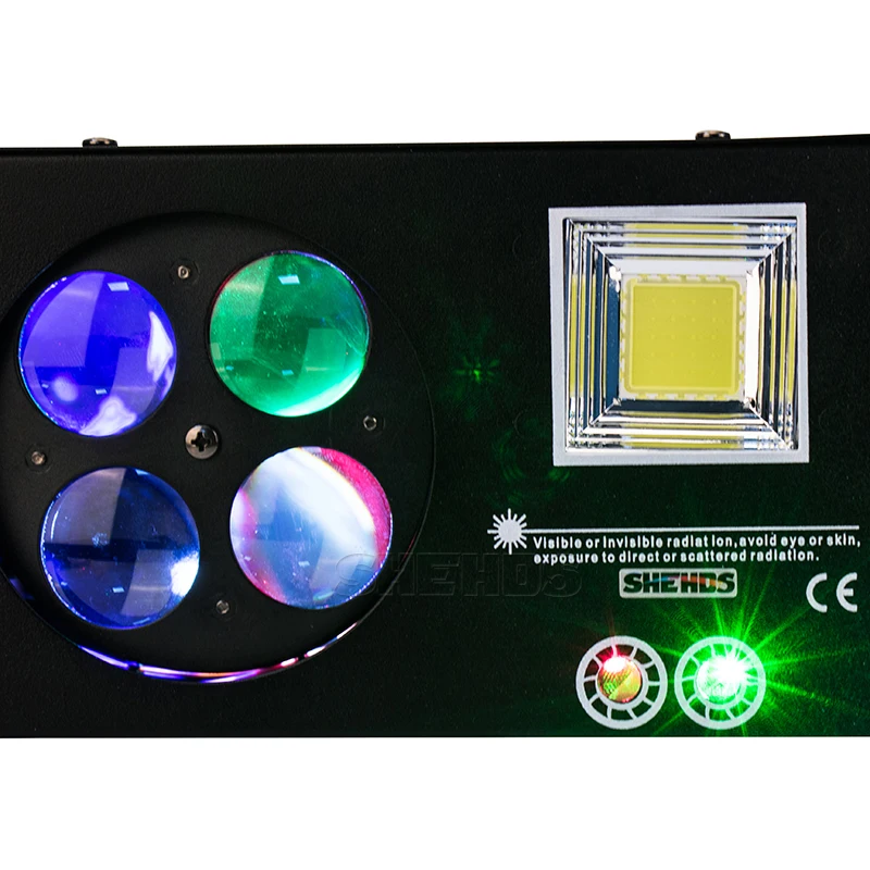 Светодиодный лазерный стробоскоп 4в1 DMX512 сценический эффект света хорошо подходит для DJ диско день рождения вечеринки свадьбы/Рождество украшения клубов и бара