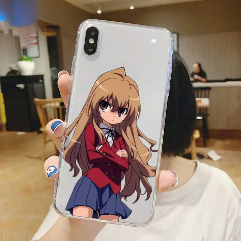 

Toradora Taiga aisaka anime Phone Case Transparent soft For iphone 5 5s 5c se 6 6s 7 8 11 12 plus mini x xs xr pro max