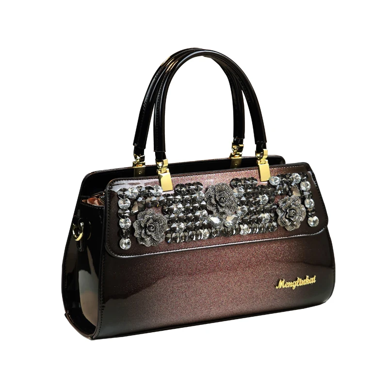 Роскошная модная дамская сумочка со стразами женская сумка-мессенджер из