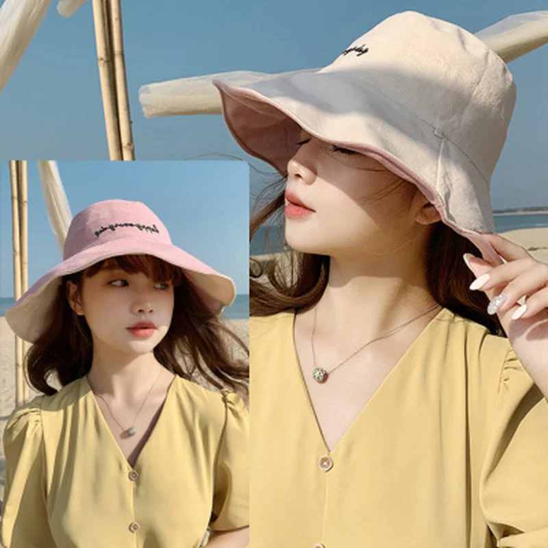 

double-sided Bucket Hat Unisex Bob Caps Hip Hop Gorros Men women Summer Panama Cap Beach Sun Fishing boonie Hat sun cap