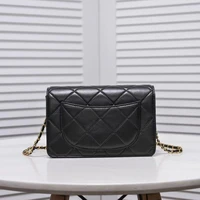 the new mini 2021 gem fortune bag leather chain bag classic shoulder messenger bag a very good wallet mini 19cm shoulder bag