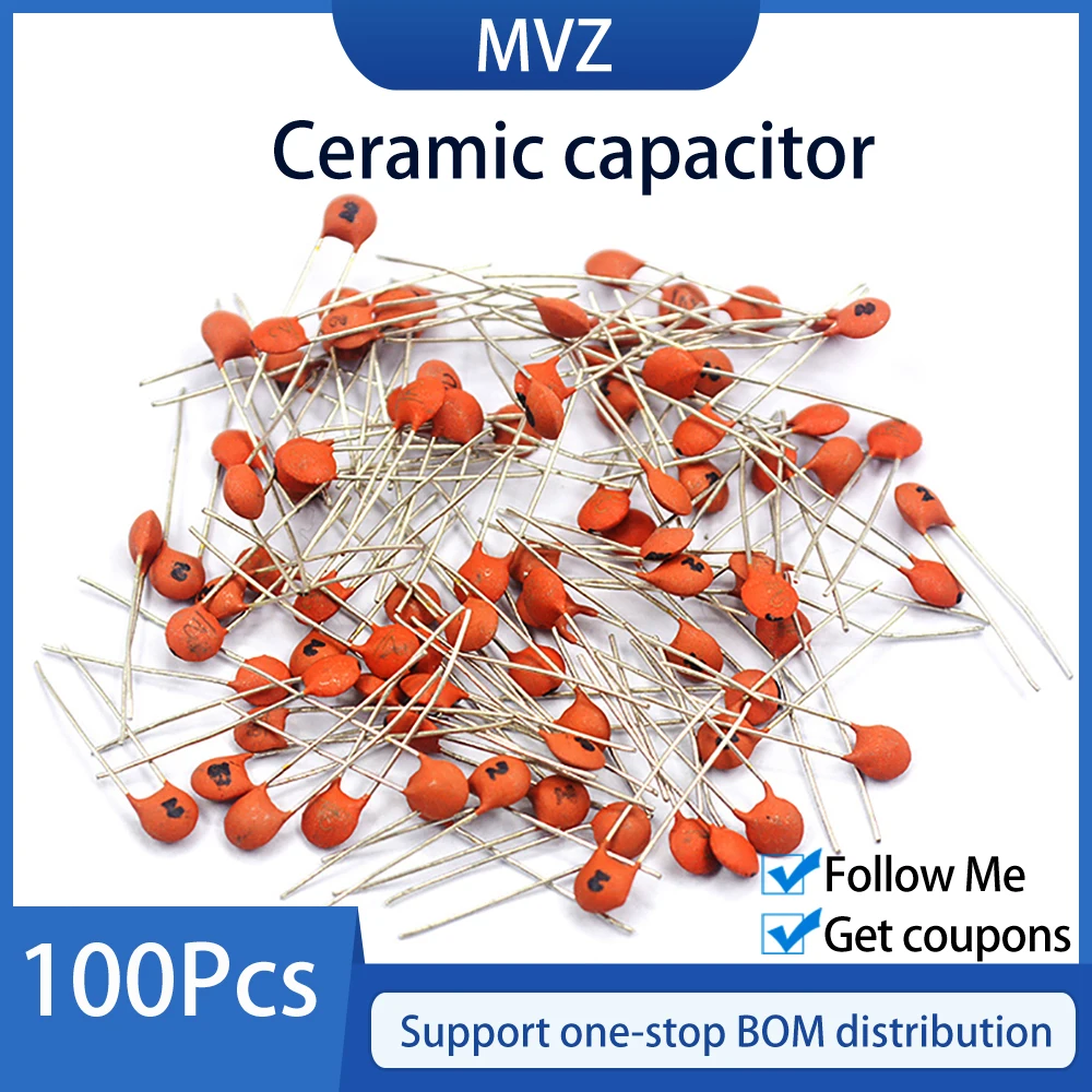 100pcs Ceramic capacitor 50V 1500PF 2000PF 2200PF 3300PF 3900PF 4700PF 5600PF 6800PF 10NF 15NF 20NF 22NF 33NF 47NF 68NF 100NF - купить по