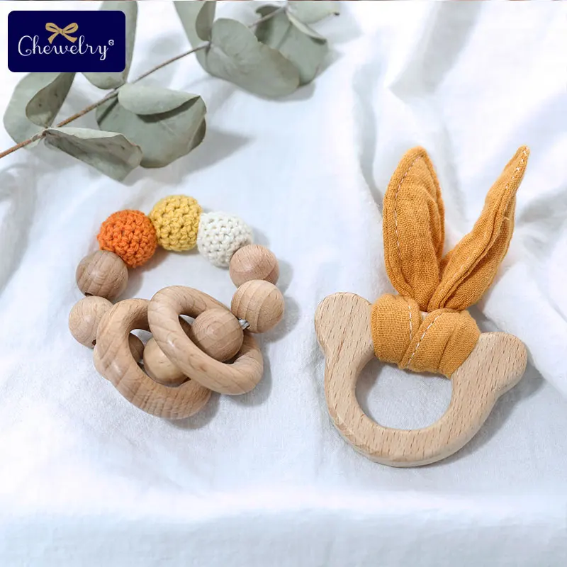 1 комплект Детская Пижама деревянный Прорезыватель для зубов против грызунов