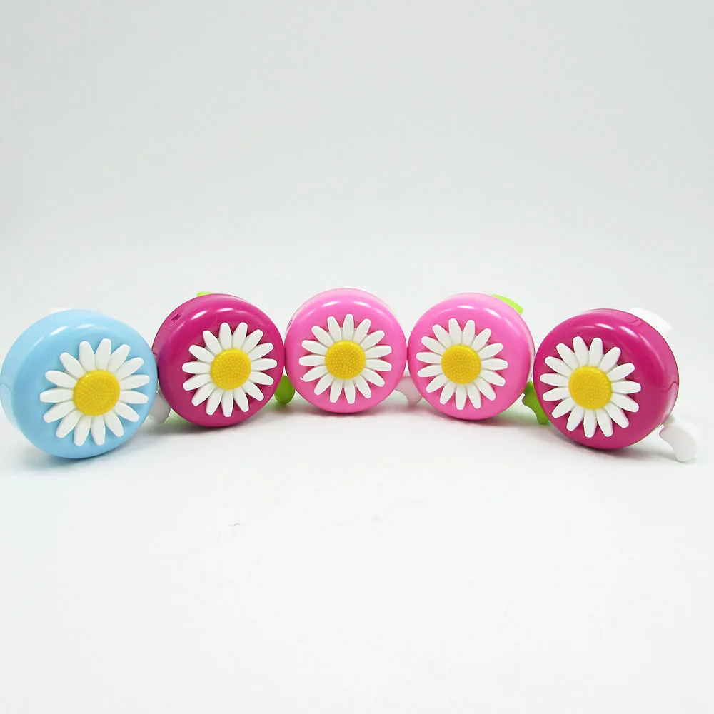 Cycling Ring Bike Bell Bicycle Alarm Daisy Flower Multi-color Funny Bicycle Horns Bike Kids Children for Handlebars