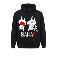 baka idiot funny japanese anime men women punk hoodie novelty hoodies anime sweater fitness tight clothes company sweatshirts