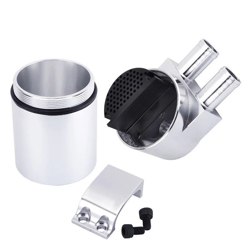 Серебряный алюминиевый озадаченный резервуар для маслоуловителя BMW N54 335 E60 E90 E92 E93