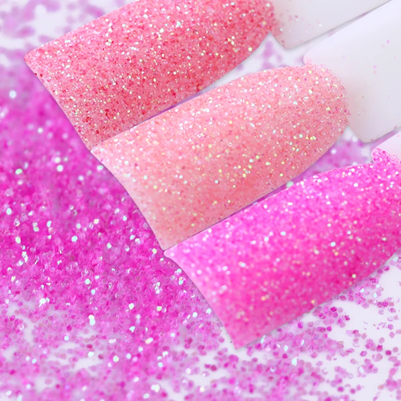 1 коробка 10 мл красочный глиттер для ногтей розовый фиолетовый блестящий хром