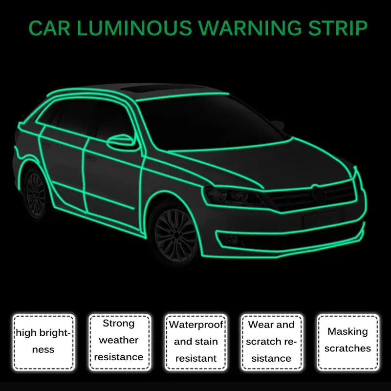 3 м колеса Светоотражающая Стикеры обод световой Предупреждение лента