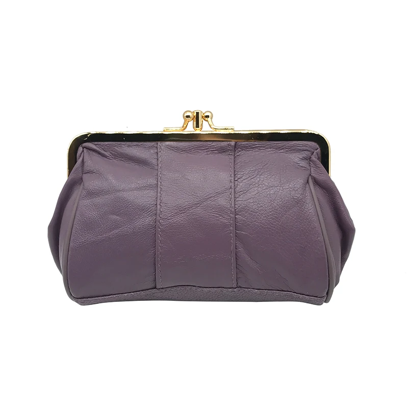 0180purple BELLO TUTTI Кошелек для монет из натуральной кожи для женщин и девочек маленький кошелек из овечьей кожи мини кошелек для монет держатель для карт кошелек для мелочи - Цвет: 0180purple