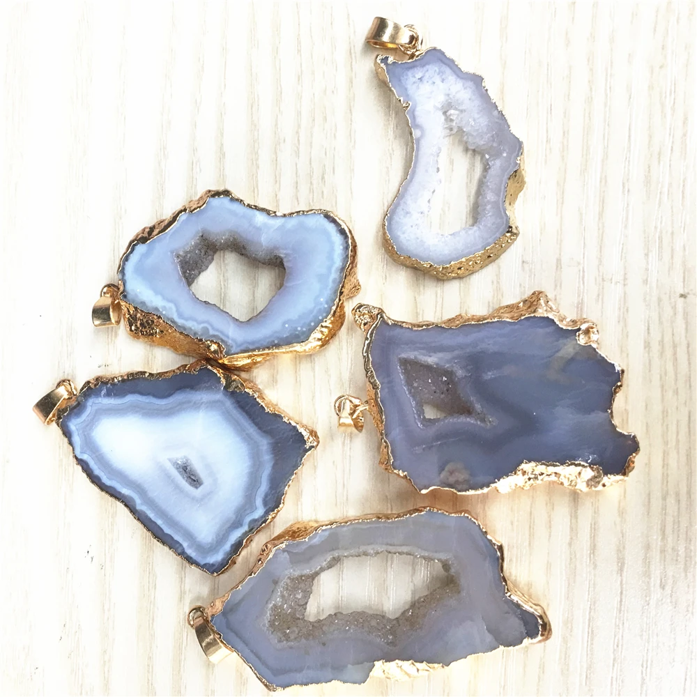 Ожерелье женское из натурального камня кулон в бразильском стиле с