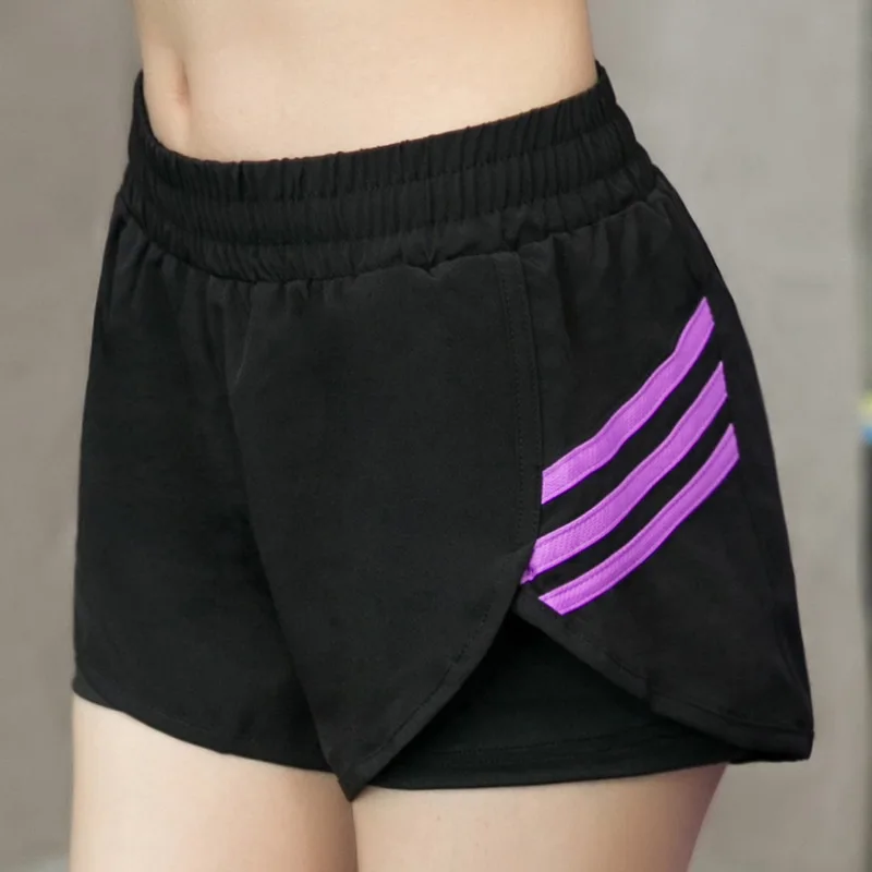 

Summer Beach Pants Outdoor Casual Pants Women's Fitness Hot Pants Tight Yoga Quick-drying Pants Sports Fake Two Shorts 07MH268