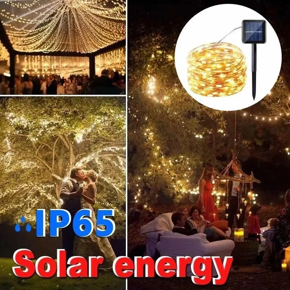 

Solar Lamp String Courtyard Layout Outdoor Lamp String Festival Wire Wire Waterproof Decoration Lamp Led Lamp J8o2