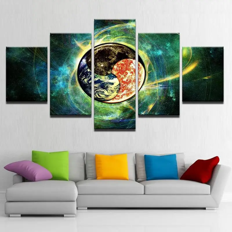 5 Панель восемь схемы китайский Стиль Wall Art Плакаты холст картины HD домашний декор