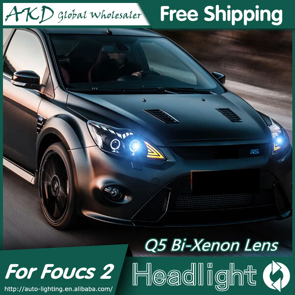 Для автомобиля Ford Focus 2 головной светильник s 2009 2011 DRL LED дневные ходовые