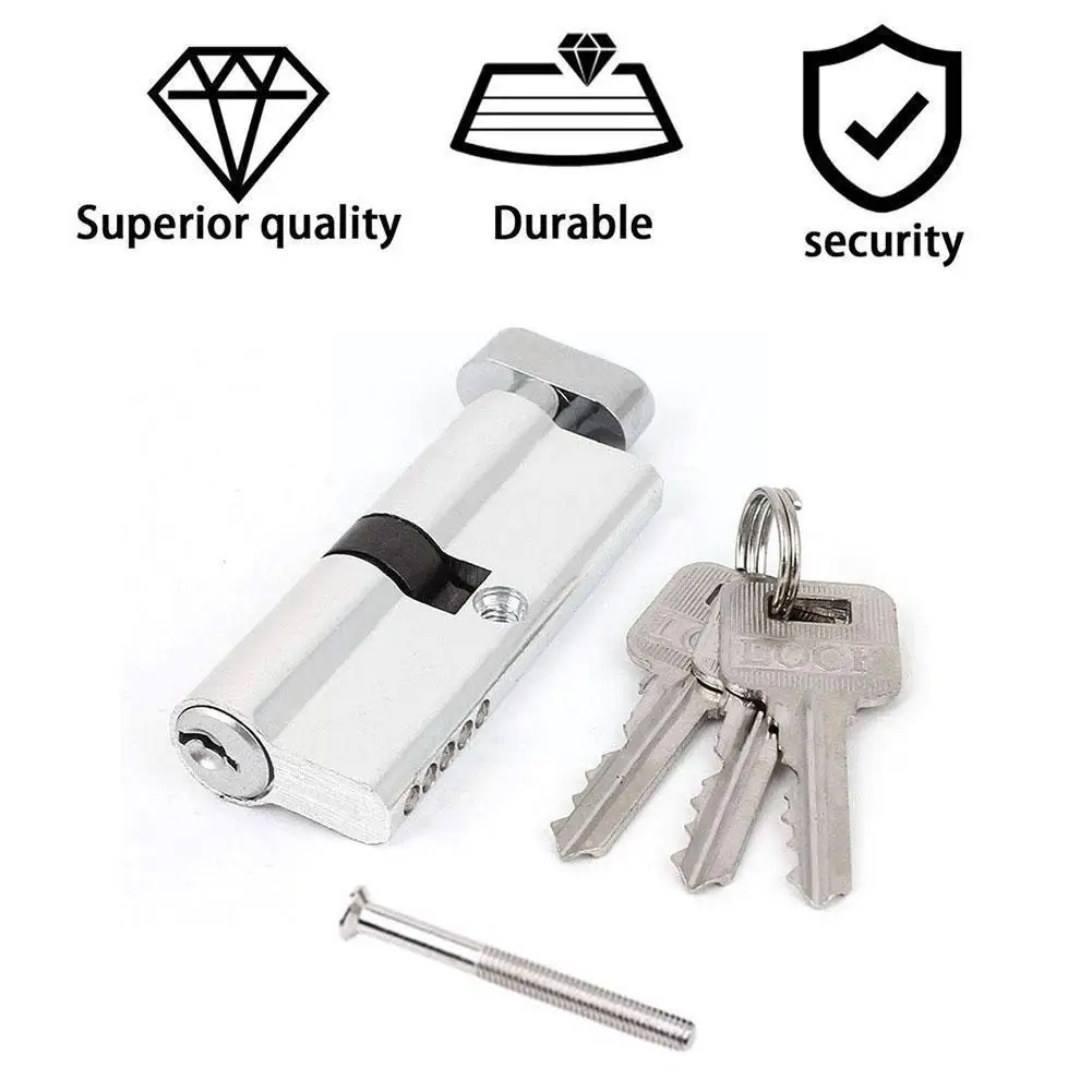 70 мм Алюминиевый металлический дверной замок цилиндр для домашней безопасности