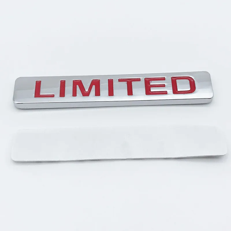Металлическая Автомобильная наклейка с ограниченными буквами для задней двери