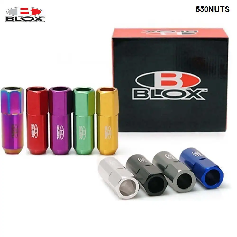 

Blox Forged 7075 Aluminum Racing Lug Nuts M12x1.25/ M12x1.5 L :60mm (20 Pcs/Set) TK-550NUTS-AF