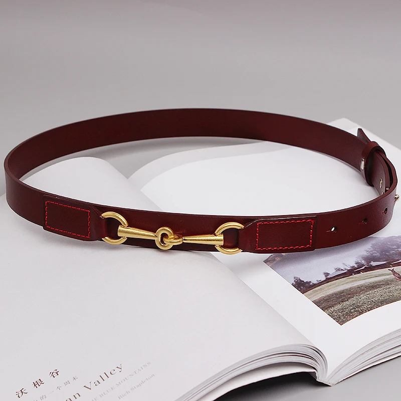 

Simple Design Plain Real Cow Leather Belt Women Waistband Fashion All Match Jean Pant Dress Belt Genuine Leather Waist Belt 2021