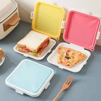 food storage box bento lunch box food grade heat resistant plastic bpa free sandwich lunch food storage container for office