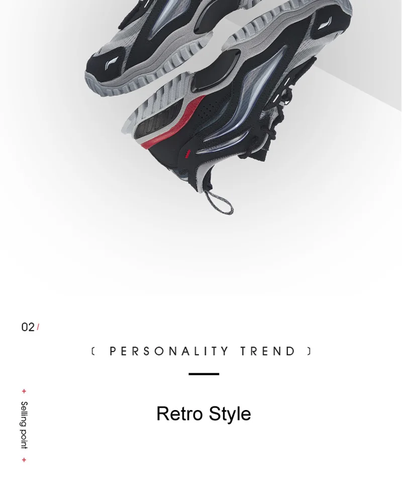 LI-Ning/Мужская обувь AURORA WINDWALKER, стиль жизни, кожа, ноская подкладка, Ретро стиль, спортивная обувь, кроссовки для отдыха, AGLP089 YXB324