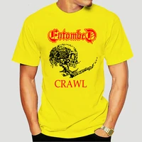 new arrived men t shirt entombed crawl death nihilist unleashed asphyx dismember t shirt cotton 100 print tshirt 6982x