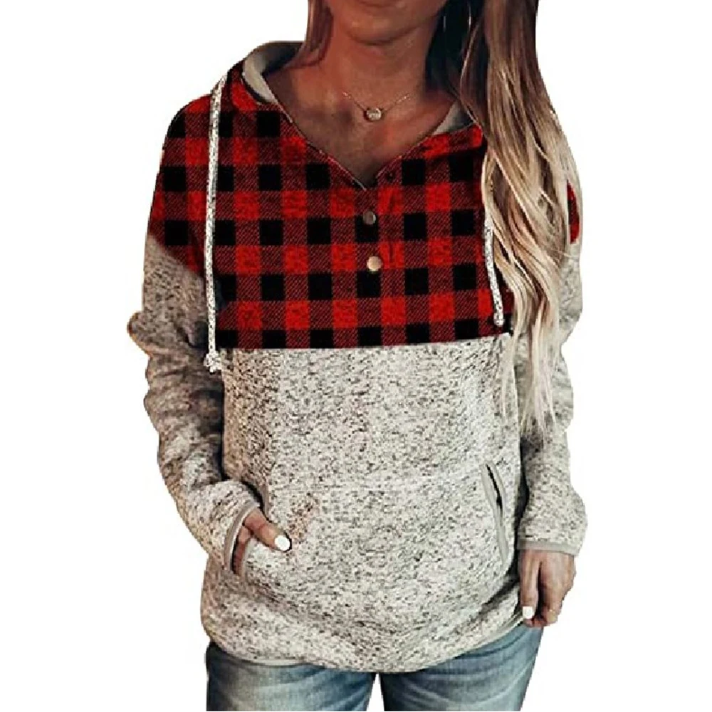 

Geometry Printing Knitted V Neck Long Sleeve Knitwear Hooded Geometric Casual Spring Autumn Women Pullover Ladies Female Sweater