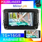 Автомагнитола 2 Din, Авторадио CANBUS, GPS-навигация, зеркальная Ссылка для VW Polo Volkswagen Passat, Android, автомобильный мультимедийный плеер 7002VW
