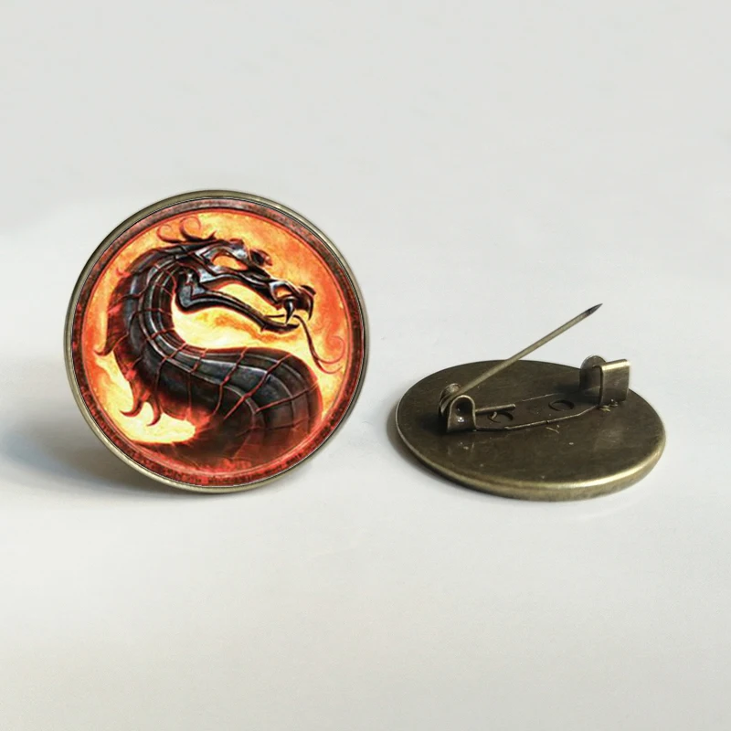 

2020 new fashion dragon Brooch real person fast hit glass Coat brooch badge exquisite fashion gift