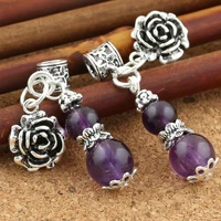 jewellery and crafts wholesale s925 sterling silver diy thai accessories bracelet garnet small gourd crystal pendant