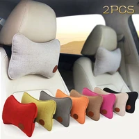 neck pillows car neck headrest breathable vehicular pillows seat neck pillows car styling auto accessoriess 29x17cm