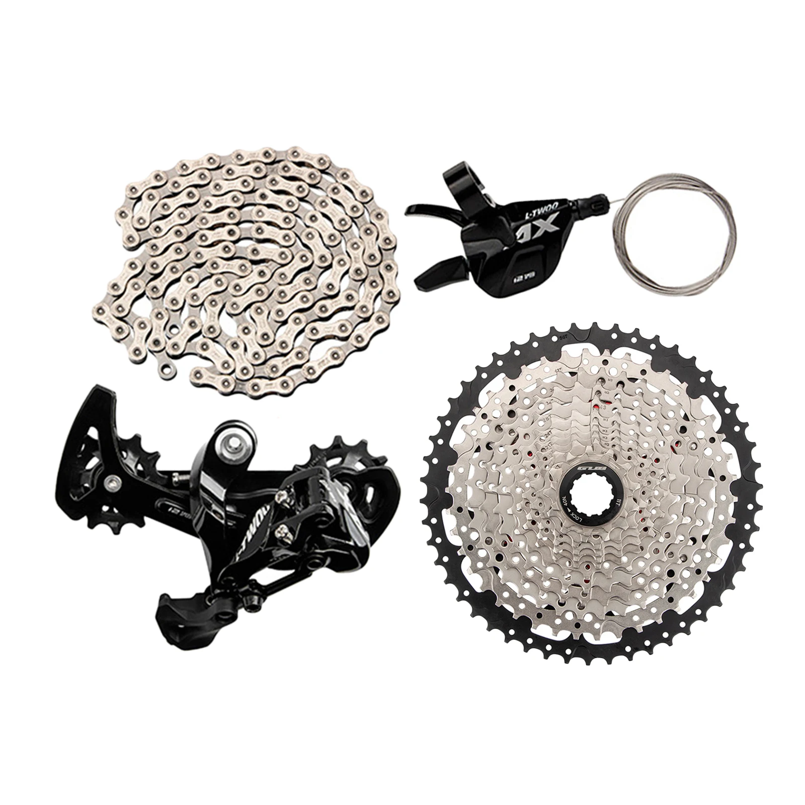 

12S Cassette Flywheels 11T-50T Bike Rear Derailleur Shifter Steel Bike Chain