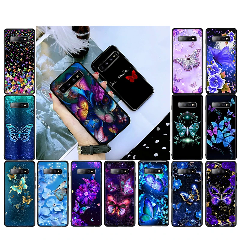 

Butterfly Phone Case For Samsung Galaxy S21 S20 Plus S20Ultra S20FE S10 S10E S7 S8 S9 Plus Case