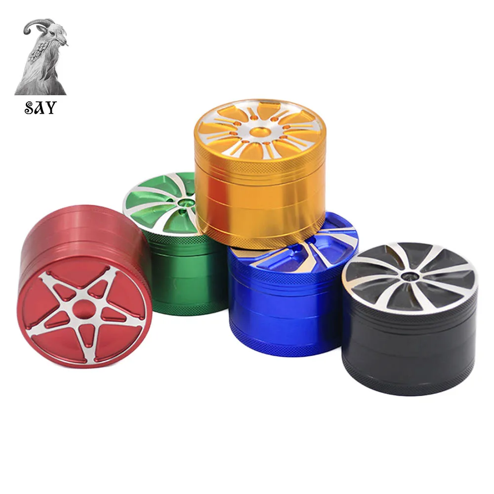 

2019 новая 4-слойная Алюминий сплав металлическая дробилка Диаметр 63 мм травы Точильщик табак специй устройство для измельчения, курение аксе...